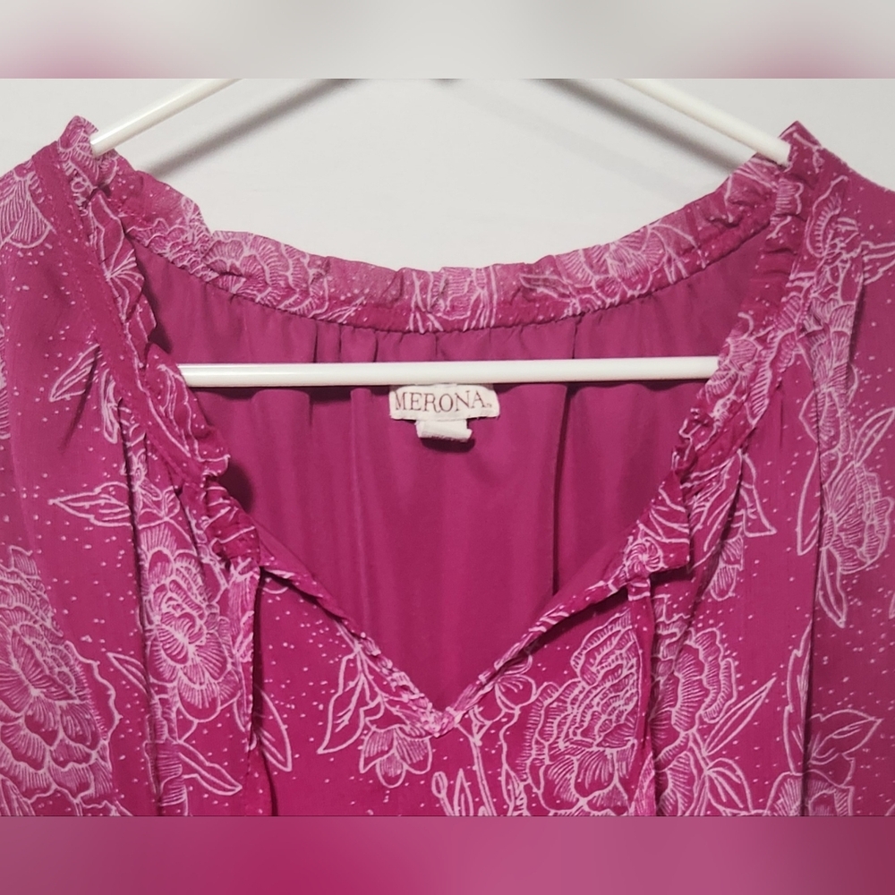 Merona Pink Sleeveless Midi Dress-Size XXL - Picture 5 of 14